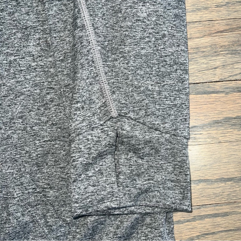 Quince Heather Grey Flowknit Pullover Hoodie Women’s Medium NWOT - Picture 4 of 10